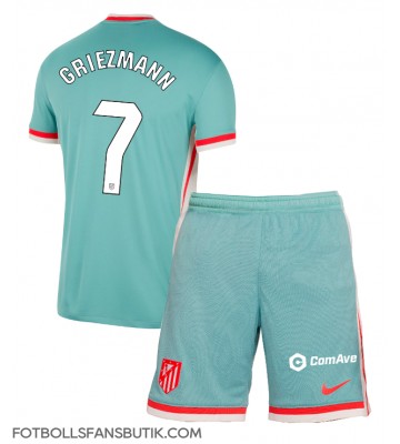 Atletico Madrid Antoine Griezmann #7 Replika Bortatröja Barn 2024-25 Kortärmad (+ Korta byxor)